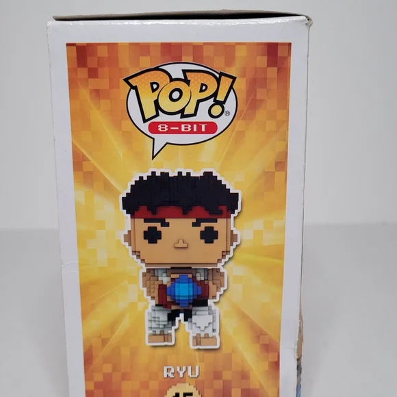 Funko Pop 8-Bit Street Fighter Ryu #15 Gamestop Exclusive - Picture 6 of 6
